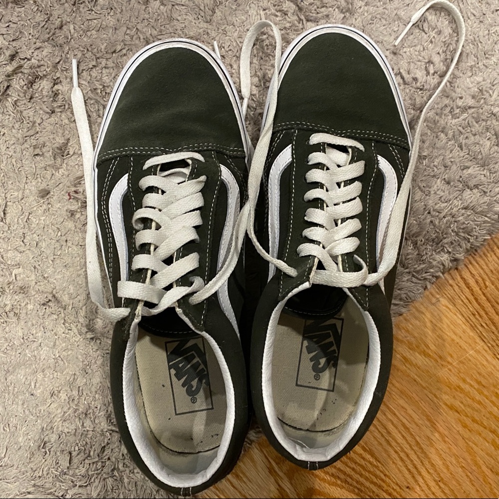 Vans Old Skool, Grape Leaf Green Suede, 10/8.5